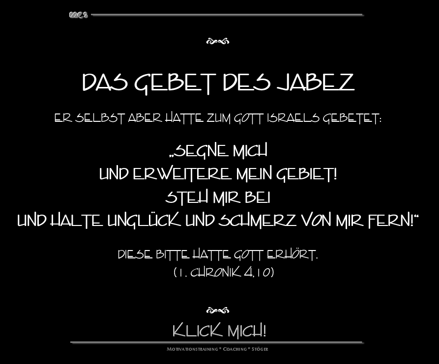 Gebet des Jabez